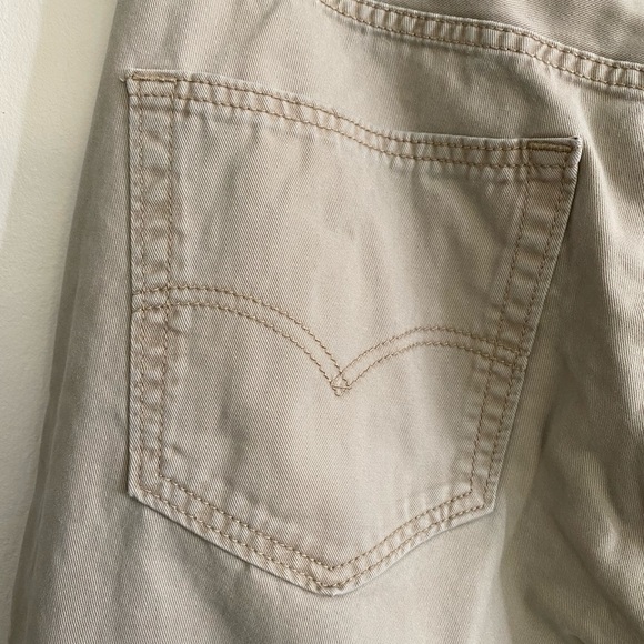 LEVI’S 514 Men’s Lightweight Straight Leg Jeans - Size 36x34 - Tan/Khaki - Picture 6 of 9
